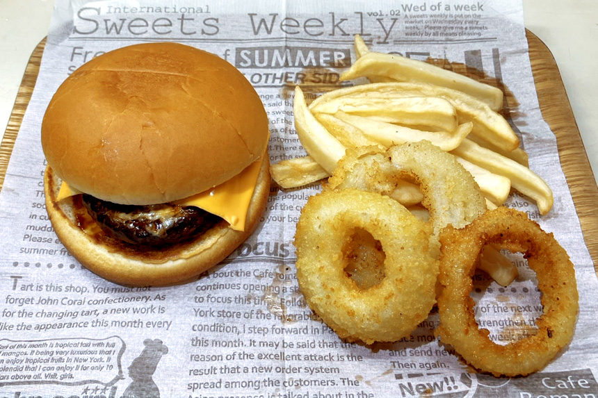 えぼしバーガーセット